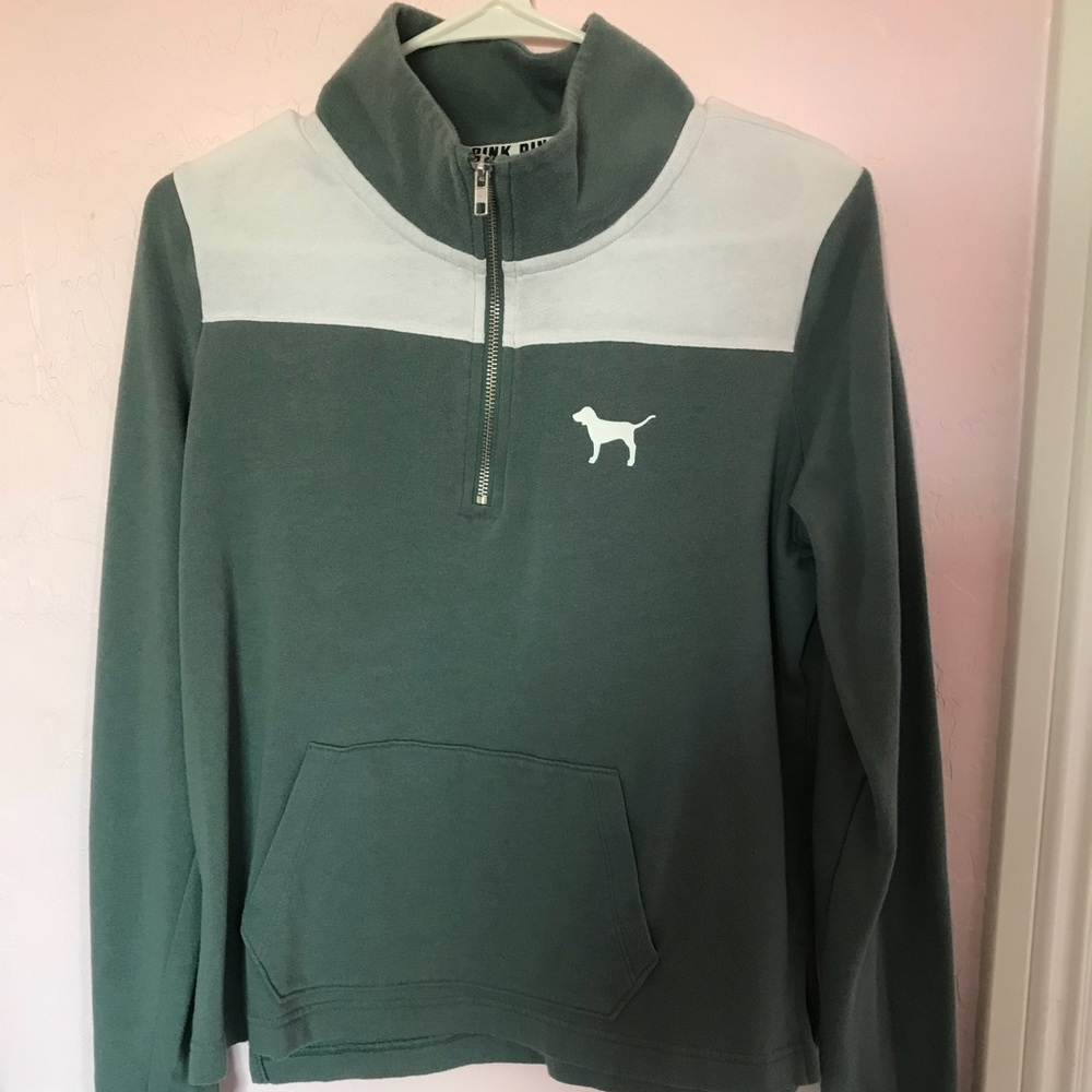 PINK VS high neck quarter-zip